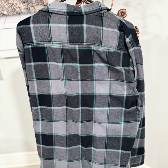 Men’s Tony Hawk size medium zippered pocket gray plaid shirt - Picture 3 of 9